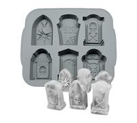 ZOOMPIL Stampo in Silicone 3D a Forma di Lapide - Stampo per Torte Antiaderente per Dolci di Halloween Realistici e Cubetti di Ghiaccio - Accessorio per Fai-da-Te Ideale per Organizzatori di Feste