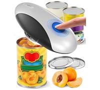 Zoomsnail Apriscatole elettrico, automatico, ricaricabile, con bordo liscio one-touch e coperchio magnetico, facile da impugnare, per anziani con artrite e la maggior parte delle lattine