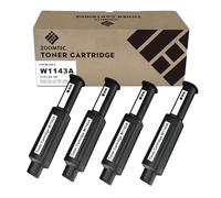 ZOOMTEC 143A W1143A Cartuccia Toner Nero Compatibile per HP 143A W1143A 143AD W1143AD Compatibile per HP Stampante Neverstop Laser MFP 1202w 1202nw 1201n 1001nw (4x Nero)