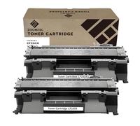 ZOOMTEC Sostituzione per HP CF280X 80X Cartuccia Toner Compatibile per Stampante HP Laserjet Pro 400 M401dn M401a M401d M401n M401dne M401dw MFP M425dw M425dn (2x Nero)