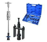 Zoomtools Kit 12 Pezzi estrattore Cuscinetti Interni 8-32 mm con estrattore a 2 Ganasce Foro cieco e Martello Scorrevole, per Bicicletta e Moto