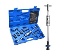 Zoomtools Kit di estrattori per Cuscinetti Interni per Fori ciechi, 12/13 Pezzi, 8-32 mm, con Martello Scorrevole e pinze espandibili, per Auto e Moto (13PC 2X(8+10mm))