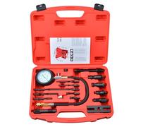 Zoomtools Kit di tester di compressione per motori diesel, 17 pezzi, professionale per auto e trattori, set compressore 0-1000 psi