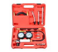 Zoomtools Kit per test di perdita del motore, motore a benzina, con asta di prolunga, per test di pressione e perdite, doppio manometro