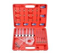 Zoomtools Set adattatori misuratore di Portata per iniettori Diesel a 6 cilindri, Kit diagnostico per Test perdite Diesel Common Rail con 24 adattatori, Kit di Strumenti per Tester iniettori