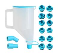 Zoomtools Set di 15 imbuti per olio | Set di imbuti per olio motore a prova di perdite per auto con 14 adattatori per un facile riempimento, funzionamento con una sola mano