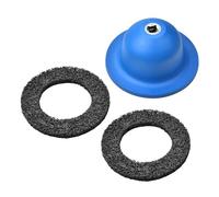 Zoomtools Smerigliatrice mozzo ruota 3 pezzi | Disco di pulizia grossolano 150 mm, pulitore mozzo ruota | Ø interno 90 mm Ø esterno 150 mm | Smerigliatrice mozzo in alluminio
