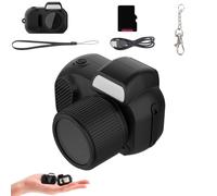 Zoomu Mini Camera Keychain, 1080P Mini Digital Camera Keychain,Small Nostalgia Retro Digital Cameras with 8 Filters, with Led Flash Light and Hd Screen, and Ready for Life's Moments (64G)
