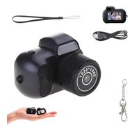 Zoomu Mini Camera Keychain, Portable Micro Cameras, 1080p Small Nostalgia Retro Digital Camera with 8 Filters, for Travel Study Recordings (no card)