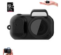Zoomu Mini Camera Keychain, Small Nostalgia Retro Digital Camera with 8 Filters, 60 Minutes of Battery Life, USB Charging, for Travel Study Recording (32g)