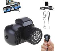 Zoomu Mini Camera Keychain, Zoomu 1080p Mini Digital Keychain Camera, with Led Flash Light and Hd Screen, Key Chain Cam That Works for Photo/Video (64G)