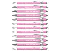 Zoonnis 100 Pezzi di Penne a Sfera Personalizzate con Punta a Stilo per Gli Affari Penna Incisa Personalizzata in Massa per Donne Uomini con Testo del Nome Penna Personalizzata con Inchiostro Nero