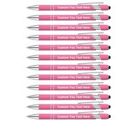 Zoonnis 12 Pezzi di Penne a Sfera Personalizzate con Punta a Stilo per Gli Affari Penna Incisa Personalizzata in Massa per Donne Uomini con Testo del Nome Penna Personalizzata con Inchiostro Nero