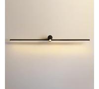 ZOOPH Specchio da bagno, lampada a LED moderna - Faretti regolabili sopra lo specchio, parete nordica for camera letto, soggiorno, sala pranzo, corridoio e illuminazione delle scale(Dark3000k,80cm)