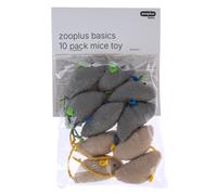 zooplus Basics Set di giocattoli per gatti, Topi - confezione da 10 pz.