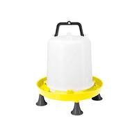 Zootec Abbeveratoio per Galline a sifone in plastica con Manico e Piedini. capacità 10 Litri. Ideale per Galline, Pulcini, Anatre e avicoli Simili. Predisposto per Essere appesa nel pollaio.