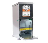 Zootec Mangiatoia per Galline, Polli, Capienza 8 kg, Antitopo, Antipioggia, Antispreco, Automatica, a Pedale, in Lamiera Zincata, da Esterno e Interno [20.7 x 22.4 x 47.1]