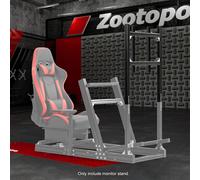 Zootopo Corsa Sim Cockpit Alluminio Con Sedile & TV Stand FitsThrustmaster