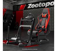 Zootopo Corsa Sim Cockpit Alluminio Con Sedile & TV Stand FitsThrustmaster