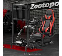 Zootopo Sim Racing Cockpit Con Supporto TV Adatto a Logitech G29 Thrustmaster