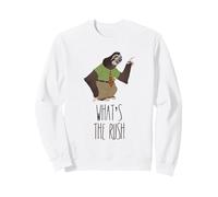 Zootropolis What's The Rush Felpa, Unisex per adulti, Bianco, L