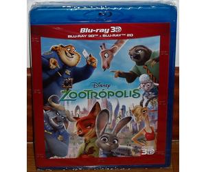 ZOOTROPOLIS ZOOTOPIA DISNEY Nº 57 COMBO BLU-RAY 3D+BLU-RAY NUOVO (INAUGURATO) R2