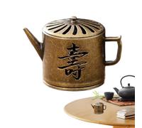 ZOOWMRALK Bruciatore di incenso, | Cono - Ornamento da Tavolo con Raccoglitore Cenere a Struttura Cava for la Meditazione, Decorazioni for casa, Chiesa, Tempio all'aperto