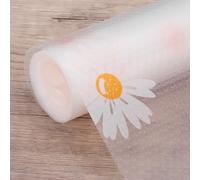 ZOOWMRALK Rivestimento for armadi, rivestimenti for ripiani, cassetti, tappetini antiscivolo in EVA da 12" x 5 piedi, impermeabili, con trama floreale(18" x 10ft)