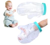 ZOPJUMA Protezione in Gesso Impermeabile per Bambini, Coprigesso - Trasparente, 28 x 20cm Silicone di qualità Premium - Riutilizzabile, Flessibile & Confortevole Ideale da Utilizzare in Bagno o Doccia