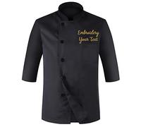 Zopmopae Cappotto da cuoco personalizzato Camicia da catering manica corta/manica lunga Camicia da cuoco personalizzata Uniforme da ristorante Fornello da forno Giacca da cuoco per uomini e donne