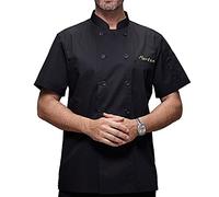 Zopmopae Cappotto da cuoco personalizzato Camicia da catering manica corta/manica lunga Camicia da cuoco personalizzata Uniforme da ristorante Fornello da forno Giacca da cuoco per uomini e donne