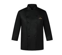 Zopmopae Cappotto da cuoco personalizzato Camicia da catering manica corta/manica lunga Camicia da cuoco personalizzata Uniforme da ristorante Fornello da forno Giacca da cuoco per uomini e donne