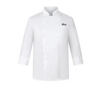 Zopmopae Cappotto da cuoco personalizzato Camicia da catering manica corta/manica lunga Camicia da cuoco personalizzata Uniforme da ristorante Fornello da forno Giacca da cuoco per uomini e donne