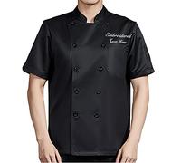Zopmopae Cappotto da cuoco personalizzato Camicia da catering manica corta/manica lunga Camicia da cuoco personalizzata Uniforme da ristorante Fornello da forno Giacca da cuoco per uomini e donne