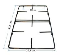 Zoppas Rex Griglia a 2 Fuochi Smaltata Vecchio Modello 45,5 X 26,8 cm.