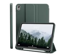 ZOPSGYU Custodia per iPad 10a generazione 2022 10.9 pollici per iPad 11a generazione 2025 con porta matita, sottile con supporto integrato e retro flessibile in TPU, funzione auto wake/sleep, verde
