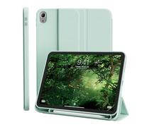 ZOPSGYU Custodia per iPad 10a generazione 2022 10.9 pollici per iPad 11a generazione 2025 con porta matita, sottile con supporto integrato e retro flessibile in TPU, funzione di auto wake/sleep, verde