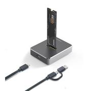 Zoravson M.2 SSD NVME e SATA, 10Gbps Adattatore SSD M2 NVMEe a USB per M e B+M Chiave, alloggiamento esterno in alluminio per 2230/42/60/80, Dock M.2 Nvme USB Enclosures