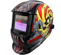 Zorax Casco di saldatura oscurante automatico (Hammer), grande vista, solare e alimentato a batteria, funzione di macinazione, DIN9 ~ 13 ombra, ingranaggio di sicurezza