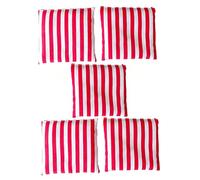 ZoraYorce 5PCS Cornhole Bags Regulation Size with Cornhole Hole for Toss | Double-stitched canvas carry bag for outdoor sports activities, parents entertainment