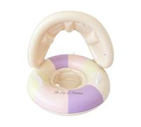 ZoraYorce Baby Swimming Ring Inflatables Thicken Safe with Handles Reusable | Anelli di protezione solare portatili Sedile di sicurezza pieghevole senza perdite per giochi acquatici