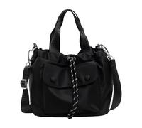 ZoraYorce Borsa a tracolla con coulisse e maniglia sulla parte superiore, grande capacità, borsa a tracolla, tessuto Oxford leggero, per donna, lavoro, viaggi, viaggi, uso quotidiano, Nero