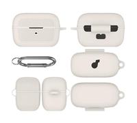 ZoraYorce Custodia in silicone con moschettone per Anker Soundcore C50i (beige)