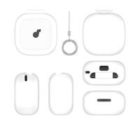 ZoraYorce Custodia in silicone con moschettone per Anker Soundcore P31i (bianco)