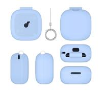 ZoraYorce Custodia in silicone con moschettone per Anker Soundcore P31i (blu)