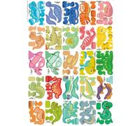 ZoraYorce DIY Creative Paper Jigsaw Puzzle Smart Paper Jigsaw Puzzle Set Early Education Craft Assembly Toy for Classroom & Family Fun Activity (Dinosaurs)