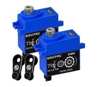 ZoraYorce Micro servo digitale RC impermeabile da 7 kg con clacson | Metal Gear RC - Microfono digitale con clacson per auto RC Crawler 1/10 TRX6