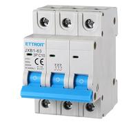 ZOREI Interruttore Magnetotermico Automatico, 3P 220V e 380V 6kA, Per Mono Fase e Trifase, MCB 3P C10 10A