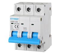 ZOREI Interruttore Magnetotermico Automatico, 3P 220V e 380V 6kA, Per Mono Fase e Trifase, MCB 3P C40 40A