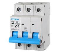 ZOREI Interruttore Magnetotermico Automatico, 3P 220V e 380V 6kA, Per Mono Fase e Trifase, MCB 3P C63 63A